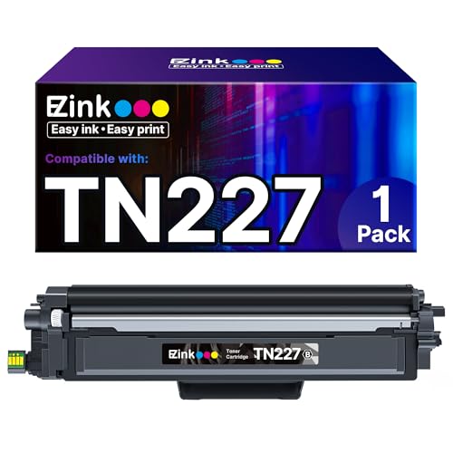 E-Z Ink (TM) with Chip Compatible Toner Cartridge Replacement for Brother TN227 TN-227 TN227bk TN223bk TN223 use with MFC-L3770CDW MFC-L3750CDW HL-L3230CDW HL-L3290CDW HL-L3210CW MFC-L3710CW (1 Black)