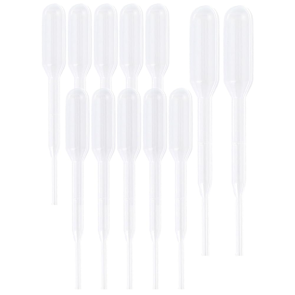 100 Pcs Mini Compte-Gouttes en Plastique Compte-Gouttes Outil Petit 0.2ml Refillable Transparent Longue Huile EssentiPipette de Laboratoire Huile EssentiLiquide Résine Artisanat Accessoires