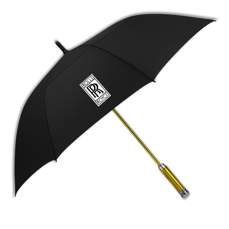 UNIq ROSS-ROYCE Branded Big Size Windproof Umbrella for Men & Women | One Touch Open Golf Umbrella | Both Sun & Rain Protection |XL SIZE Multicolor