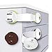 Yosemy Sécurité Serrures pour Bébé Sécurité Verrouillage Pour Tiroir Placards Porte Armoires Frigo Loquets de Sécurité en Plastique, Facile à Installer, 10 Pièces Blanc + Brun