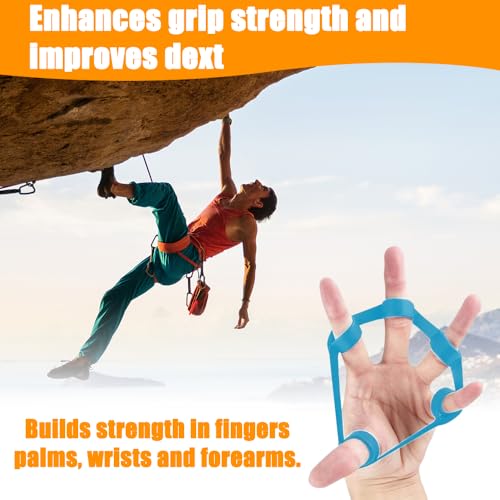 Kinfezlon 11 Stücke Handtrainer Fingertrainer, Handtrainer, Finger Training, Igelball für Hände Therapie, Arthrose Training, Griffstärkung, Lindert Stress, Angstlinderung und Stärkung der Finger