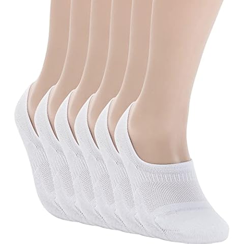 Pro Mountain Seamless Ball Cushion No Show Socks Women 6 Pack Cotton Footies Size S M L Cover