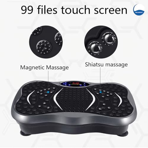 Image of AROGYA Crazyfit Vibration Massager for Full Body Exercise, Calorie Burn, Gym & Home Workout Machine For Muscles Toning, Weight Loss Comes with 5 Program Mode with Remote, 2 Exercise Band