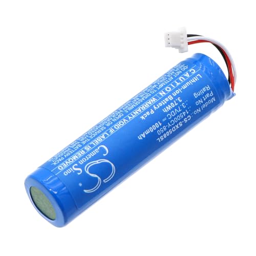 TECHTEK Batterie 1000mAh Compatible avec [Sennheiser] 508494, 508497, RX 63, RX XLR, TX 35, TX 63, XLR, XSW Digital, XSW-D remplace FBA