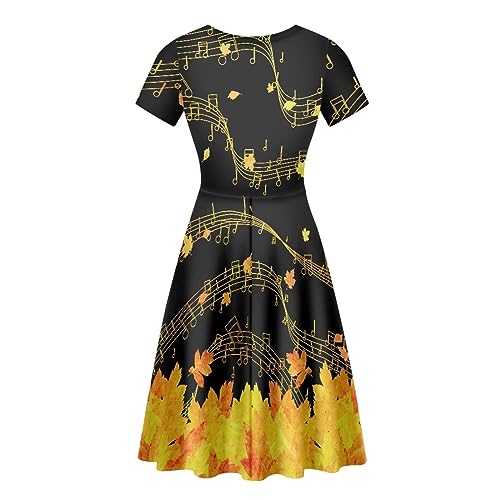 Image of Biyejit Women's Summer Casual Short Sleeve T-Shirt Swing Dress Crew Neck Plus Size S-4XL