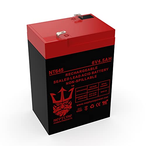Neptune Replacement Emergency Lighting Battery for Lithonia ELB06042 6V 4.5Ah SLA 2 Pack