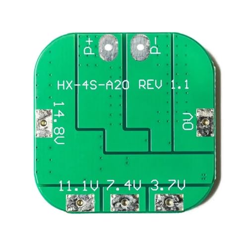 Placa de protección de batería BMS 4S con balanceo de 20A para sistemas LiCoO2 5