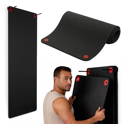 SPRI Hanging Exercise Mat, Fitness & Yoga Mat for Group Fitness Classes, Commercial Grade Quality with Reinforced Holes, 56'L x 23'W x 3/8' Thick