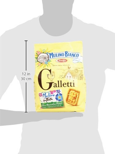 Mulino Bianco: "Galletti" Shortbread With Sugar Granules - 12.3 Oz (350G) Pack Of 3 [ Italian Import ] #TOP4