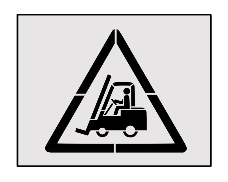 Forklift Truck, Warning, Floor Painting Stencil… (Size - 700X800MM)