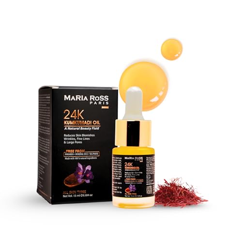 MariaRoss Kumkumadi Oil 15ml for Face | Ayurvedic Saffron & Herba...