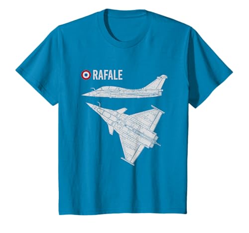 Rafale Aircraft Drapeau français Warplane Jet Fighter T-Shirt