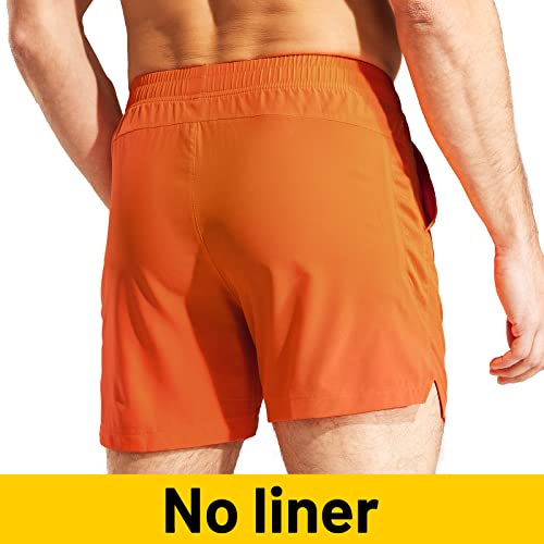 Image of MIER Men's Workout Running Shorts Lightweight Active 5 Inches Shorts with Pockets, Quick Dry, Breathable