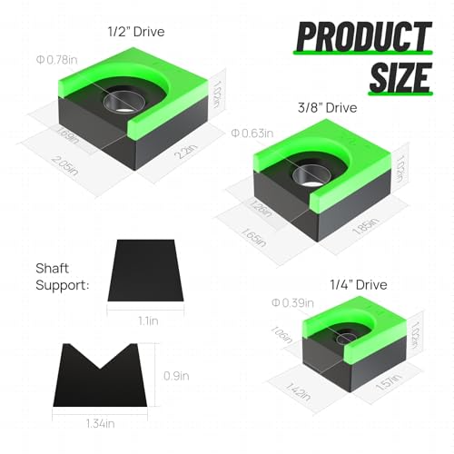 Image of Ratchet Organizer Kit-3 Pack Set with Strong Magnets (Green /Black)