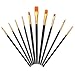 Set di Pennelli per Dipingere, Pennelli per Pittura 12 Pezzi, 6 Punta