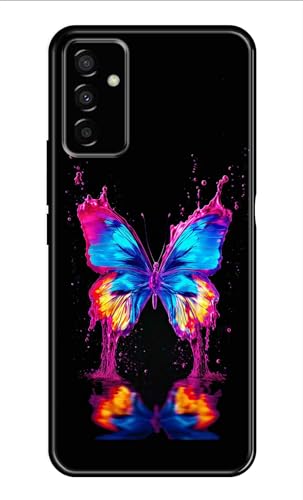 Image of Metal TPU Printed Back Cover for Samsung Galaxy M23 5G (Butterfly -J1) 360 Degree Protection | Camera Protection -25092024(AR)