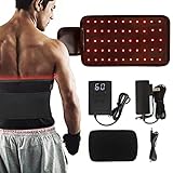 Meiho Lives Red-Light-Therapy-Belt, LED 660nm and Near Infrared 850nm Light Combo-Red Light Therapy Device for Tissue Repair, Relieve Joint & Back Pain - with Timer, for Women Gift (C-60)
