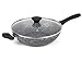 Salter BW05753S Megastone 28 cm Wok Antiadhésif avec Couvercle en Verre, Aluminium Forgé, Revêtement Antiadhésif, Sans PFOA - Compatible Plaques à Induction, Lave-Vaisselle et Ustensiles Métalliques