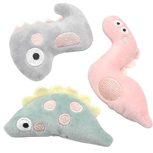 3 Pièces Jouets pour Chat avec Herbe à Chat, Jouet en Peluche pour Chat, Peluches d'herbe à Chat Séchée, Jouets Cataire pour Chats Interieur, Idéales pour Gratter Jouer et Mâcher