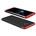 Produktbild JMGoodstore Hülle Kompatibel Samsung Galaxy S8+Panzerglas Displayschutzfolie,3 in 1 Ultra Dünn 360 Full Body Anti-Kratzer Hart PC Skin Glatte Rückseite Bumper Rot+Schwarz