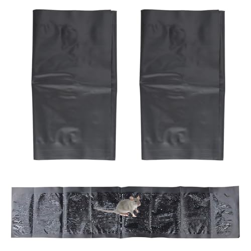 Lotbun Trampa para Ratones 2 Piezas, Trampa Ratones 120 x 28 cm FáCil de Cortar, Trampas Cucarachas, Pegamento Ratones para Ratones, Cucarachas, CiempiéS, Cucarachas