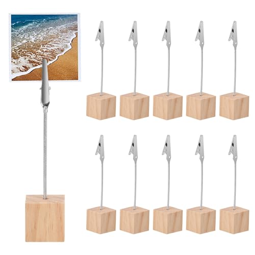 Dokeno 10 Pièces Mémo Porte Pince, 13cm Porte Photo Pince Mémo Carte Pince Porte Photo avec...