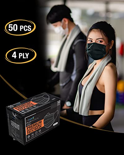 Fricare HU-XI-201 Black Face Masks Disposable For Adults, Astm Level 3 Mask thumb #8