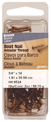 Clous de bateau Hillman 9526 bronze pour quincaillerie navale