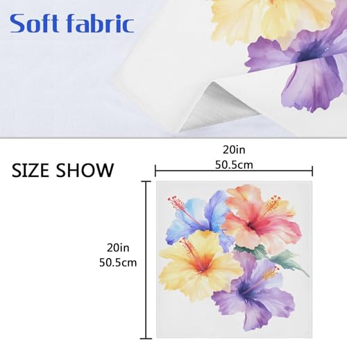 Servilletas de Tela Burbuja Flores Tropicales Set x6 20x20 in miniatura 3
