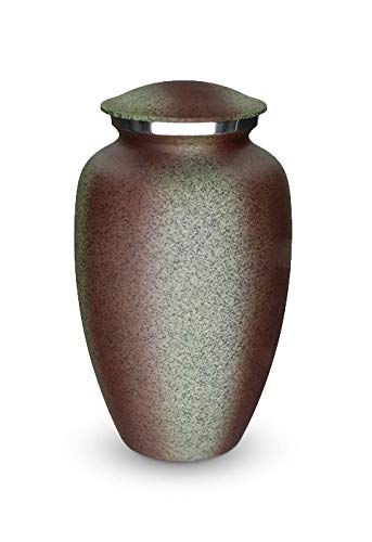 Urne funéraire en aluminium Embrace aspect granit anti-humidité pour cendres