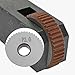 ECSiNG 2pcs P2.0mm Straight Knurling Wheels 28x8x8mm Steel Rollers for Knurling Tools and Lathe Holders