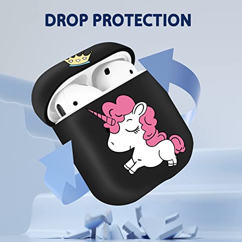 Joysolar For Airpods 1/2 Case Cute Cartoon Kawaii Unicorns Silicone Cases For Apple Airpod Air Pods 1St And 2Nd Gen Cover Cool Unique Fun Funy Design Soft Imd Shell For Girls Boys Girly (Unicorn) #TOP2