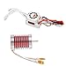 relecs F540 4370KV 4 Pole 3.175mm Waterproof Brushless Motor with 45A Waterproof ESC Electronic Speed Controller for 1/10 1:10 Scale RC car WLtoys 10428/12428 HG P601