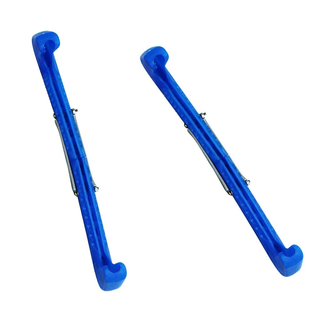 CALANDIS® 1 Pair Plastic Ice Hockey Figure Skate Walking Blade Guard Protective Cover Blue