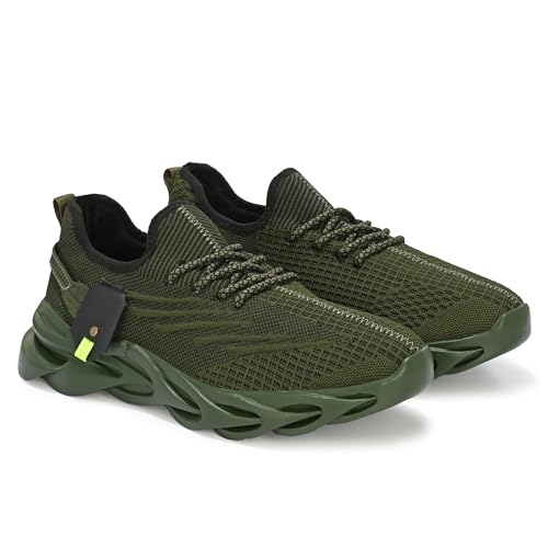 Image of Cruiser Sneaker for Men | Lightweight & Stylish | Breathable Mesh Lace-Up Shoes | Casual Wear, Gym, & Street Style (2644)