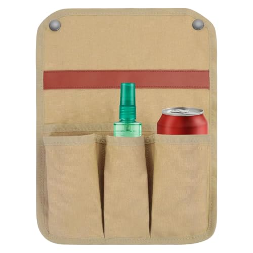 Bolsa de almacenamiento para reposabrazos silla de camping, bolsa de almacenamiento lateral de gran capacidad, bolsa de almacenamiento para silla de playa, bolsa de almacenamiento para silla de lona