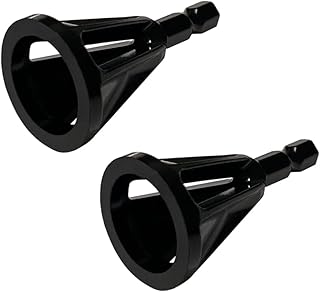 2PCS Deburring External Chamfer Tool for Metal Hex Shank High Speed Steel Chamfering Bolt Deburring Tool for Repairing Damaged Bolts HE021-B2