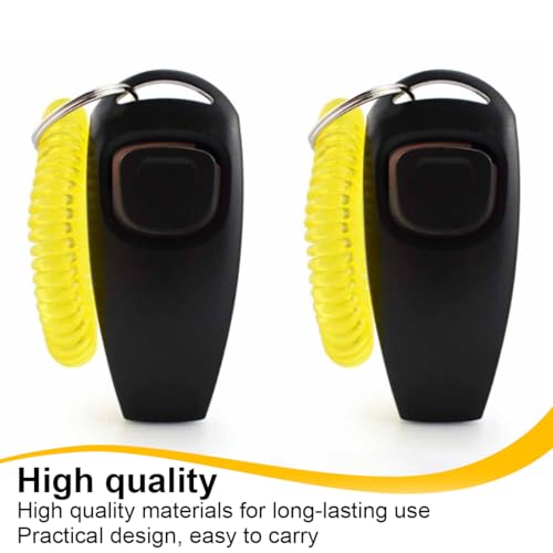 AYVRUOP Hundepfeife Rütter Rückruf-Hundepfeifen Hochfrequenz Klicker Hundeklicker Set Clicker Hundetraining Clickertraining, 2 Stück
