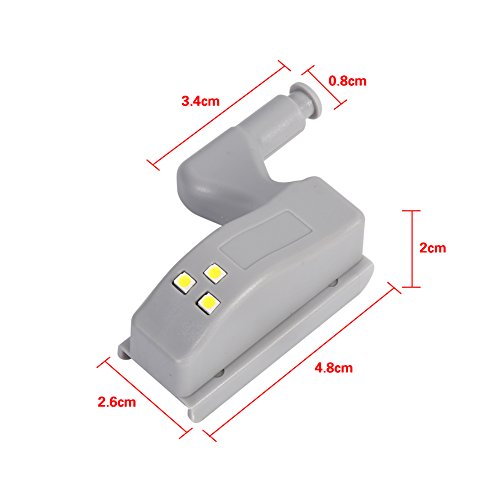 Luce universale per cerniera armadio, a LED, per