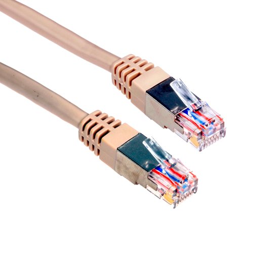 Amphenol MP-52RJ11SNNE-100 Category 5E Phone/Modem Patch Cable, RJ11, Shielded, 100', Beige