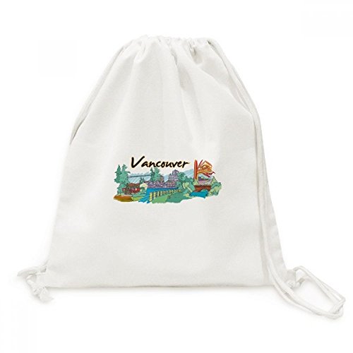 Sac à dos cordon Vancouver en toile ultra-résistante avec fermeture rapide
