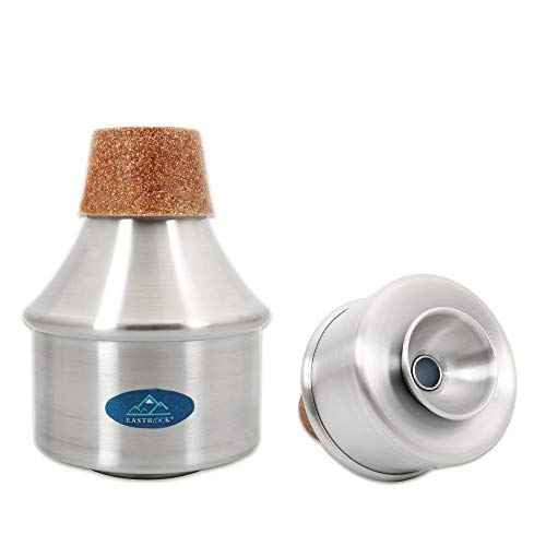 Eastrock Traditional Wah-Wah Mute,Extending Tube Mute For Trumpet,Silver #TOP1