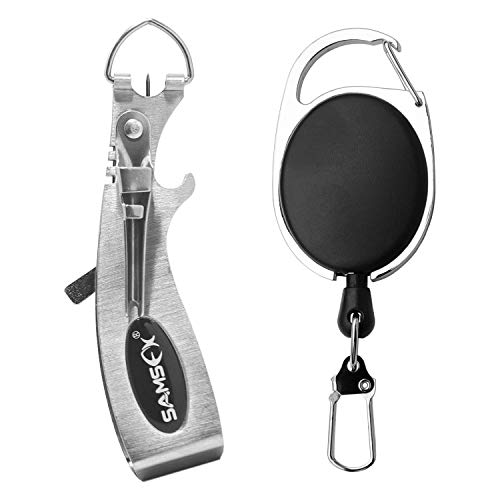 SAMSFX - Herramienta para Atar Nudos de Pesca (4 cm), Cortador de Plata.