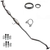 Stainless Steel Catalytic Converters Resonator Pipe Direct Replacement Exhaust W/Gaskets Compatible with 2009-2013 Toyota Corolla, Matrix & 2009-2010 Pontiac Vibe 1.8L OBDII EPA Compliant - ONExhaust