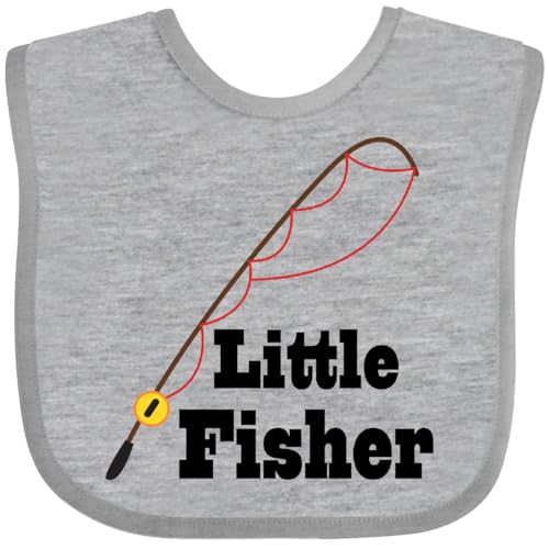 inktastic Little Fisher Fishing Baby Bib
