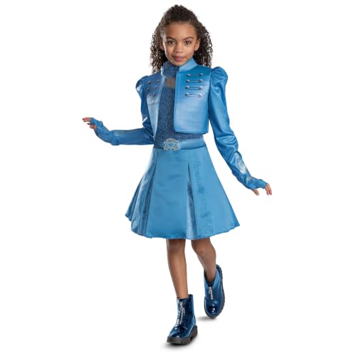 Disney Descendants Deluxe Chloe Costume for Kids, Official Wicked Wonderland Halloween Dress Up Outfit, Size (10-12)