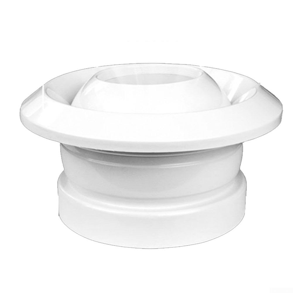 Cubierta redonda de ventilación de aire acondicionado ABS, boquilla esférica giratoria de 360° con apertura ajustable, rejilla de escape silenciosa, para hogar, oficina, hotel, escuela, fábrica