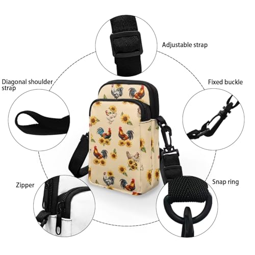 Women's 2 Layer Crossbody Shoulder Bag Satchel Bags Purse for Travel Office Work4