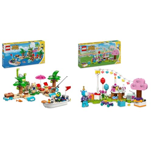 LEGO Animal Crossing Excursion Maritime d'Amiral Jouet de Construction Créatif pour Enfants & Animal Crossing Goûter d’Anniversaire de Lico Jouet de Construction Créatif pour Enfants