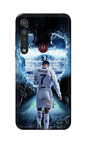 Image of Printed Hard Back Cover Case for Motorola Moto G8+ Plus Back Cover (Footbal Legend) -1302
